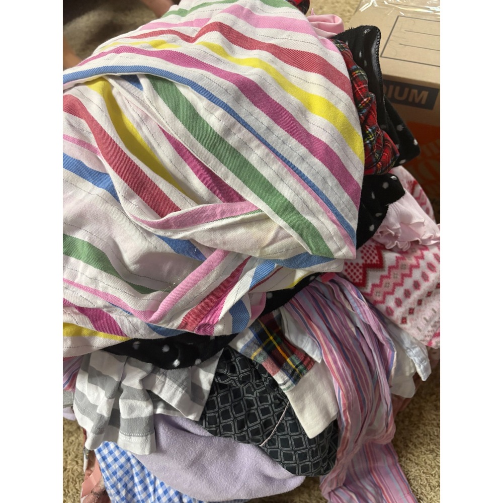 Huge Mixed Pajama Lot Sleepwear Separates Plaid Fleece Cotton Loungewear Bulk